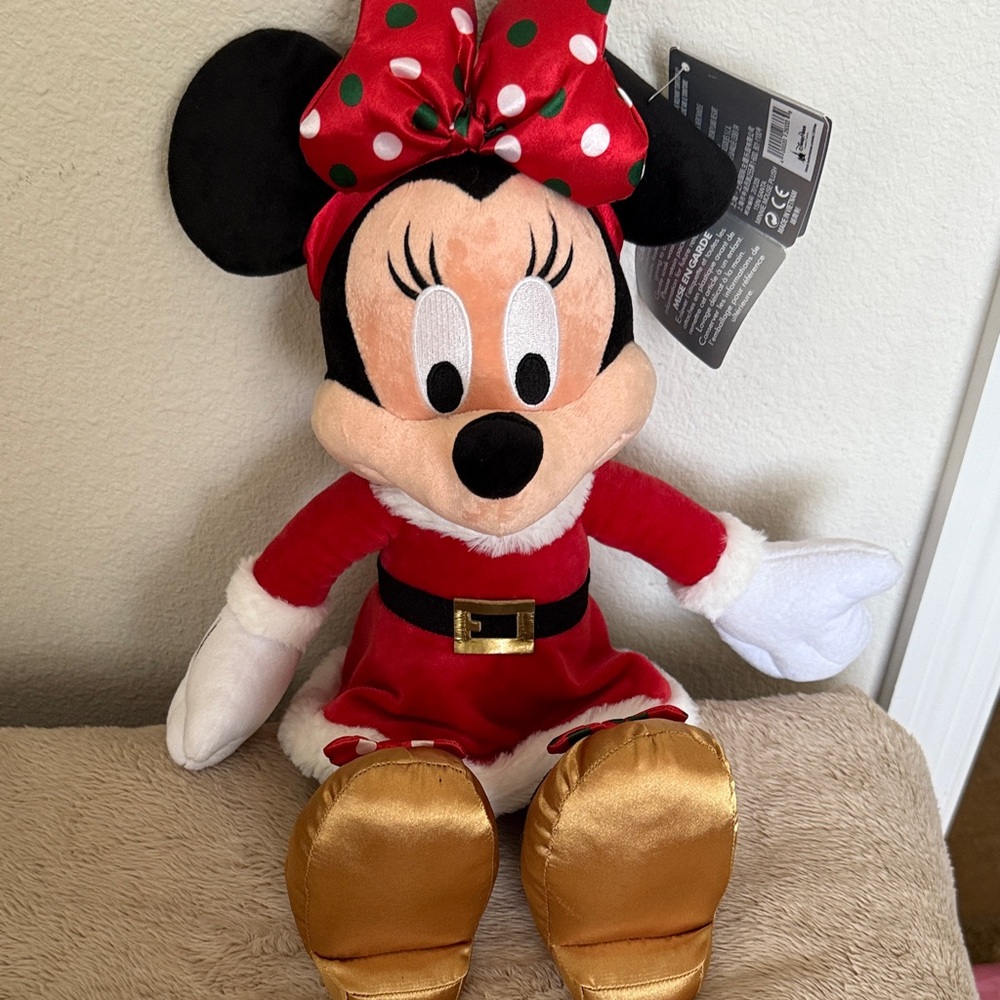 Disney Minnie Mouse Plush in Red and Gold